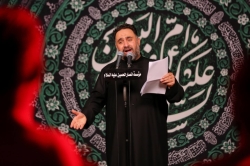 تصویر مراسم شهادت حضرت ام البنین (س) 1404 حسینیه انصارالحسین - کربلایی محمد فصولی و روح الله صادقپور