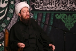 تصویر مراسم شهادت حضرت ام البنین (س) 1404 حسینیه انصارالحسین - کربلایی محمد فصولی و روح الله صادقپور