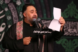 تصویر مراسم شهادت حضرت ام البنین (س) 1404 حسینیه انصارالحسین - کربلایی محمد فصولی و روح الله صادقپور
