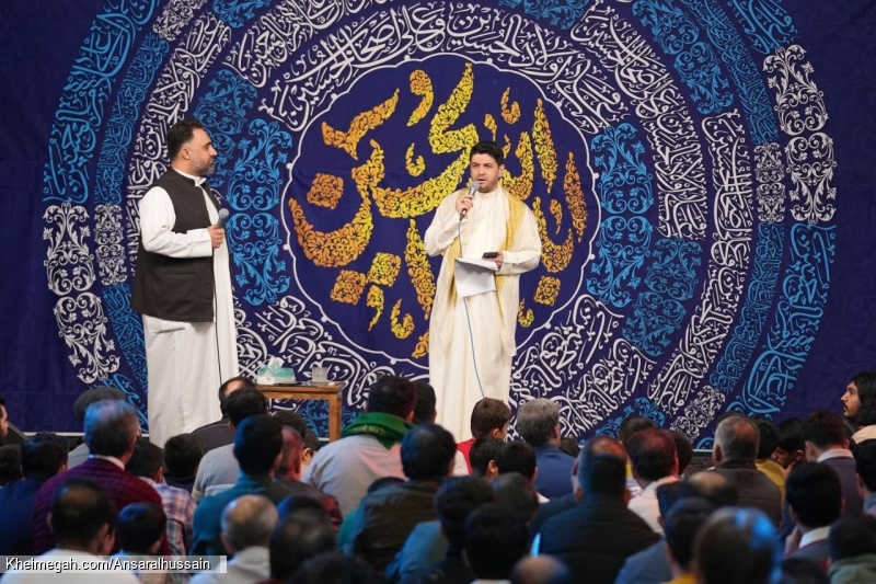 تصویر مراسم جشن اعیاد شعبانیه ولادت سرداران کربلا 1404 محمد فصولی محمد جنامی حسینیه انصارالحسین (ع)