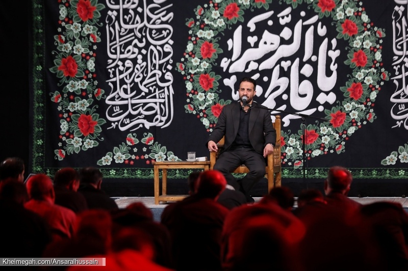 تصویر روز اول مراسم شهادت حضرت زهرا ۱۴۰۵ فاطمیه حسینیه انصارالحسین تهران