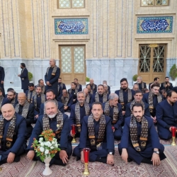خطبه خوانی شب هفتم امام حسین ع درحرم خواهرامام رضا ع