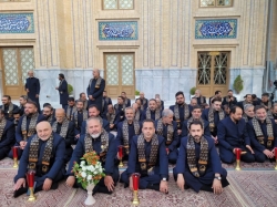 خطبه خوانی شب هفتم امام حسین ع درحرم خواهرامام رضا ع