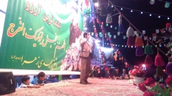 شب جشن بزرگ نیمه شعبان  که هر ساله شهید مدافع حرم قدرت الله عبود جلو فروشگاه لوازم خانگی اش بر گزار میکرد امسال هم برگزار شد با مداحی برادر مح