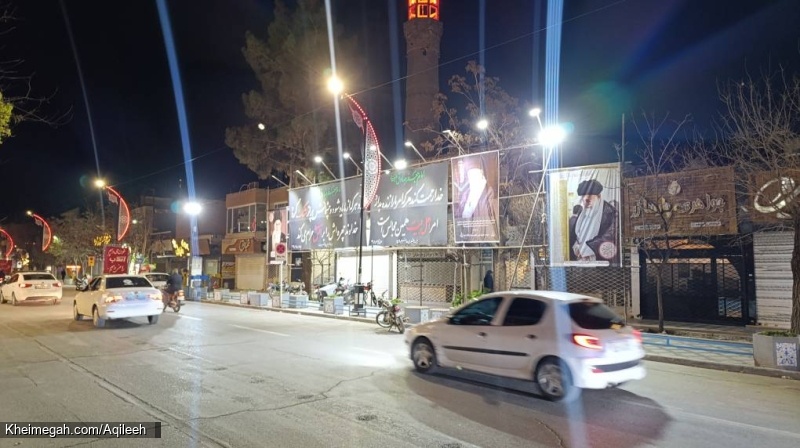 گزارش تصویری از آذین بندی و سیاه پوشی سطح شهر