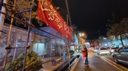 گزارش تصویری از آذین بندی و سیاه پوشی سطح شهر