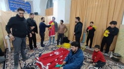 گزارش تصویری از آذین بندی و سیاه پوشی سطح شهر