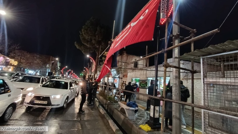 گزارش تصویری از آذین بندی و سیاه پوشی سطح شهر