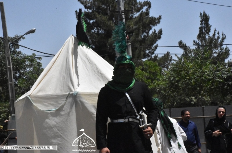 هیئت امیرالمؤمنین علی ابن ابیطالب علیه السلام خیمه سوزان ظهرعاشورا