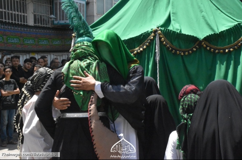 هیئت امیرالمؤمنین علی ابن ابیطالب علیه السلام خیمه سوزان ظهرعاشورا
