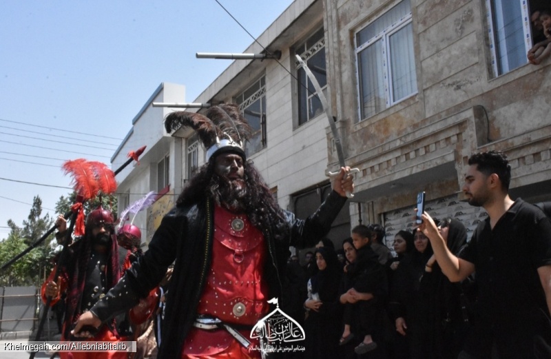 هیئت امیرالمؤمنین علی ابن ابیطالب علیه السلام خیمه سوزان ظهرعاشورا