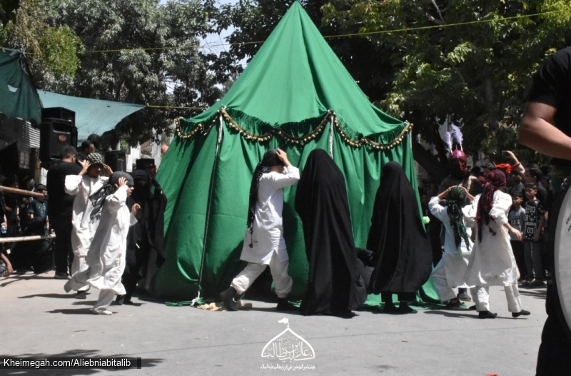 هیئت امیرالمؤمنین علی ابن ابیطالب علیه السلام خیمه سوزان ظهرعاشورا