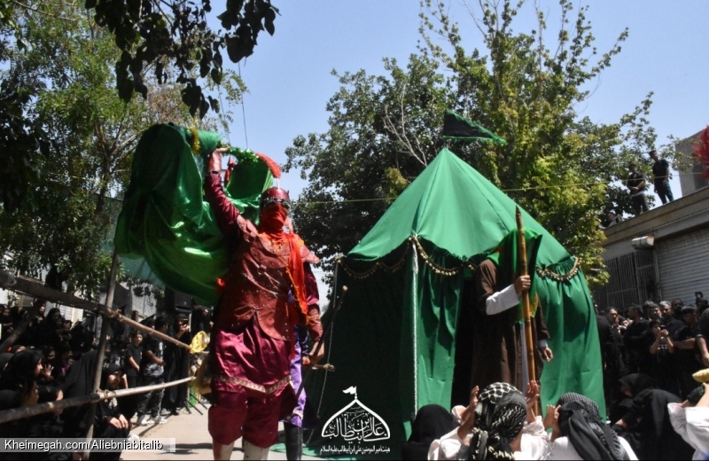 هیئت امیرالمؤمنین علی ابن ابیطالب علیه السلام خیمه سوزان ظهرعاشورا
