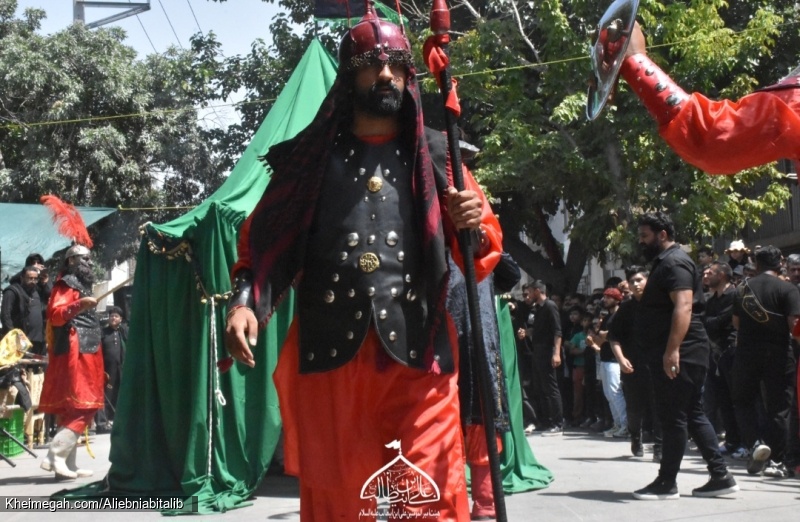 هیئت امیرالمؤمنین علی ابن ابیطالب علیه السلام خیمه سوزان ظهرعاشورا