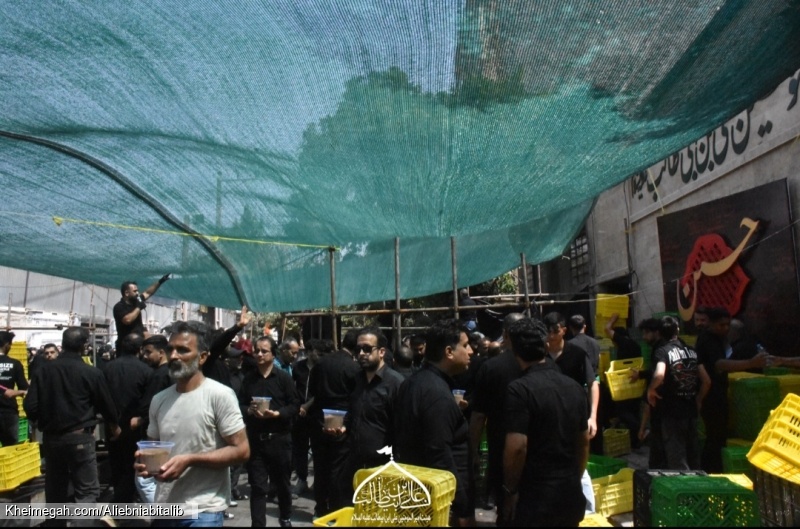 هیئت امیرالمؤمنین علی ابن ابیطالب علیه السلام خیمه سوزان ظهرعاشورا