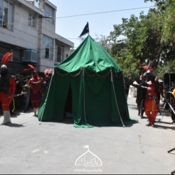 هیئت امیرالمؤمنین علی ابن ابیطالب علیه السلام خیمه سوزان ظهرعاشورا