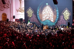 تصویر مراسم شهادت حضرت معصومه (س) 1404 با مداحی کربلایی حسین ستوده در قم حرم حضرت معصومه (س)