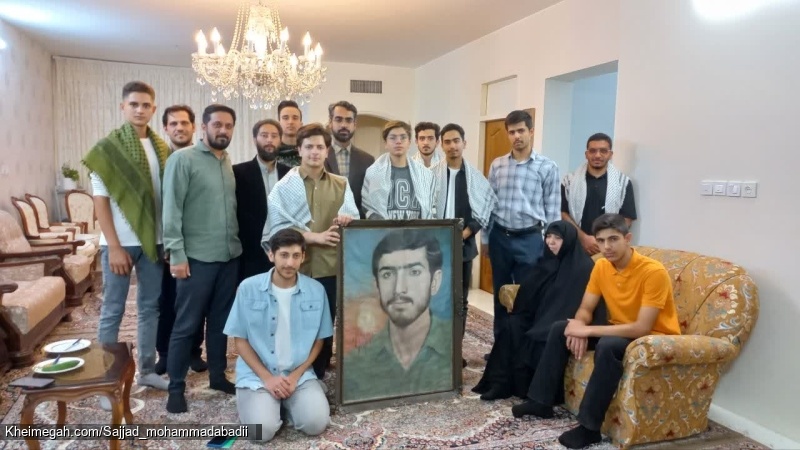 سجاد محمدآبادی در خانه شهید ربانی