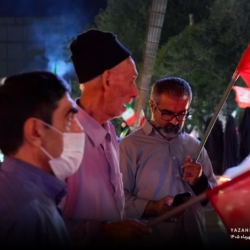 تجمع انقلابی ایستگاه طاق تبریز