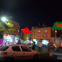 تجمع انقلابی ایستگاه طاق تبریز