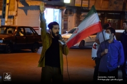 تجمع انقلابی ایستگاه طاق تبریز