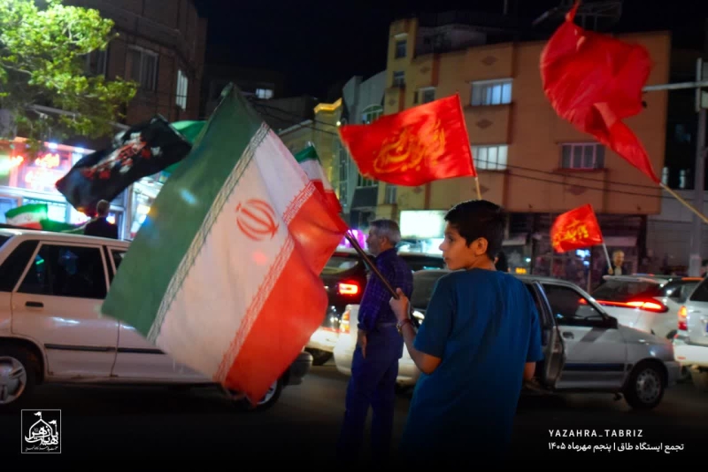 تجمع انقلابی ایستگاه طاق تبریز