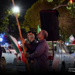 تجمع انقلابی ایستگاه طاق تبریز