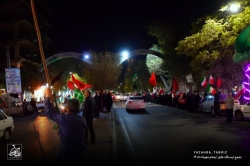 تجمع انقلابی ایستگاه طاق تبریز