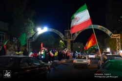 تجمع انقلابی ایستگاه طاق تبریز
