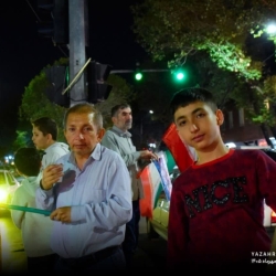 تجمع انقلابی ایستگاه طاق تبریز