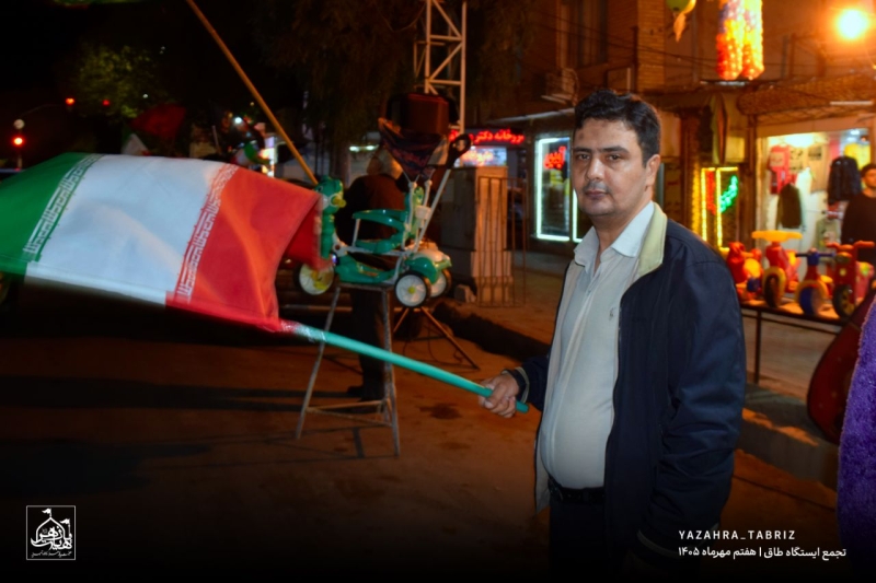 تجمع انقلابی ایستگاه طاق تبریز