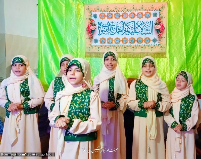 گزارش تصویری ولادت حضرت زینب(س) ۱۴۰۴ - گروه سرود دختران مهنا - هیئت فدائیان حسین (ع) گنبدکاووس