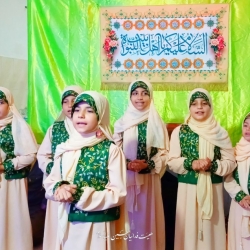 گزارش تصویری ولادت حضرت زینب(س) ۱۴۰۴ - گروه سرود دختران مهنا - هیئت فدائیان حسین (ع) گنبدکاووس