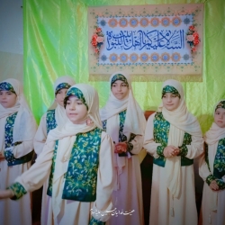 گزارش تصویری ولادت حضرت زینب(س) ۱۴۰۴ - گروه سرود دختران مهنا - هیئت فدائیان حسین (ع) گنبدکاووس