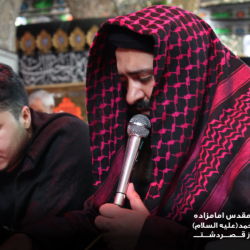 مراسم مقتل خوانی عصر تاسوعا و عاشورا با مداحی محمد علی مشکین فام امامزاده سید محمد(ع) قصردشت