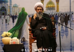 آیت الله احدی در همدان مراسم محرم 1405آستانمقدس امامزاده عبدالله علیهالسلام