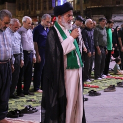 مراسم اقامه نماز و استغاثه همدان میدان امام خمینی(ره)
