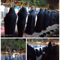 خواندن نماز و دعای استغاثه به امام زمان علیه السلام _ کوی قاسم آباد همدان _۴ مهر ۱۴۰۵