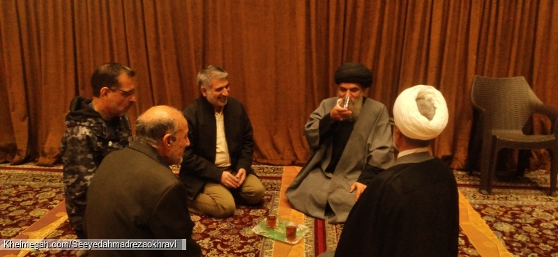دکتر سید احمد رضا اخروی الحسنی مسجد جامع معراج آرامش چای مسجد بعد از منبر