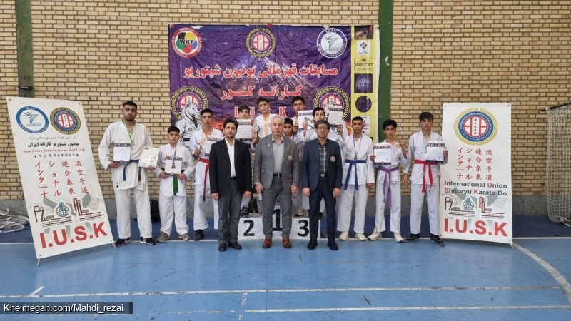 قهرمانی تیم کاراته فیروزآباد لرستان در استان البرز
