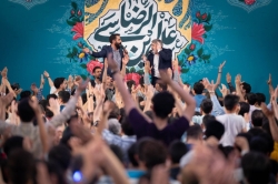 تصویر مراسم جشن شب ولادت امام رضا (ع) پنجشنبه 18 اردیبهشت 1404 کربلایی حسین طاهری