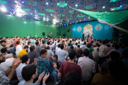 تصویر مراسم جشن شب ولادت امام رضا (ع) پنجشنبه 18 اردیبهشت 1404 کربلایی حسین طاهری