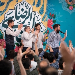 تصویر مراسم جشن شب ولادت امام رضا (ع) پنجشنبه 18 اردیبهشت 1404 کربلایی حسین طاهری