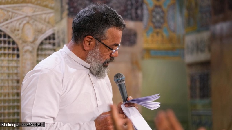 تصویر مراسم جشن شب ولادت امام رضا (ع) 18 اردیبهشت 1404 حاج محمود کریمی - هیئت رایه العباس چیذر