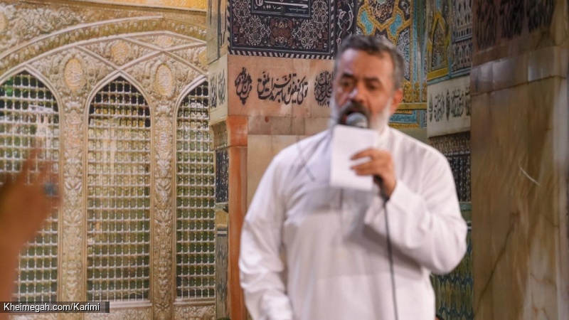تصویر مراسم جشن شب ولادت امام رضا (ع) 18 اردیبهشت 1404 حاج محمود کریمی - هیئت رایه العباس چیذر