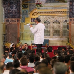 تصویر مراسم جشن شب ولادت امام رضا (ع) 18 اردیبهشت 1404 حاج محمود کریمی - هیئت رایت العباس چیذر