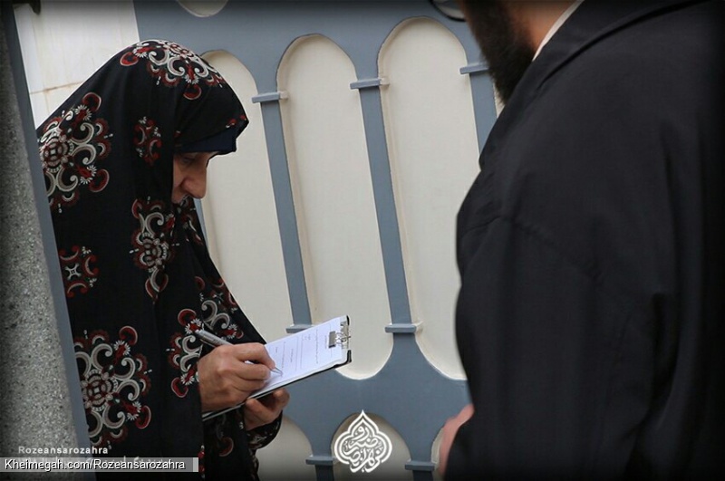 جهاد خانوادگی،دوخت ماسک در منزل روضه انصارالزهرا سلام الله علیها