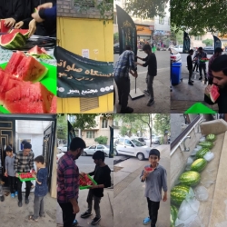 گزارش تصویری( ۱۵ خرداد ) ایستگاه صلواتی خیرات الاموات