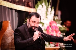 تصویر مراسم شب ششم محرم 1405 کربلایی جواد مقدم - شب 6 محرم الحرام 1448 - هیئت بین الحرمین طهران