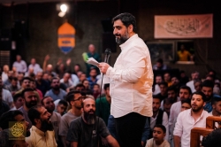 تصویر مراسم جشن شب ولادت امام رضا (ع) 18 اردیبهشت 1404 حاج سید مجید بنی فاطمه - حسینیه ریحانه الحسین